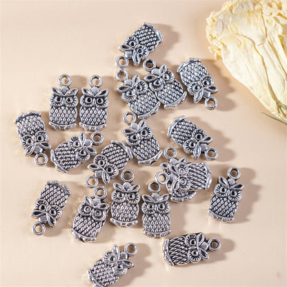 New DIY Ornament Accessories Retro Alloy Owl Pendant