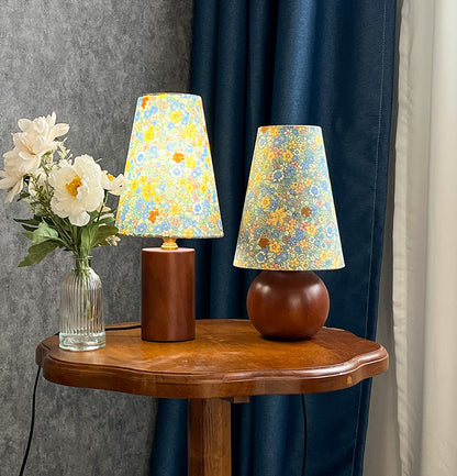 Hot New Items at Buy Center: Flower Romantic Table Lamp Solid Wood Bedroom Study Decorative Lamp