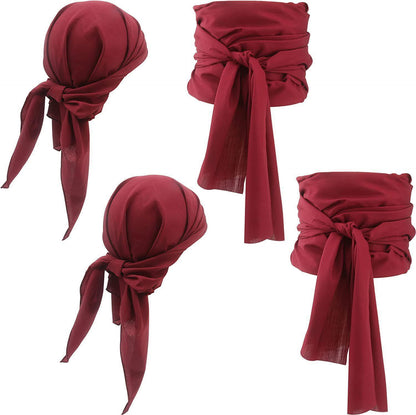 Buy Center Handpicked- Halloween Pirate Costume Medieval Renaissance Linen Pirate Headscarf Costume Accessories