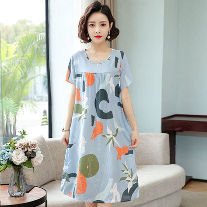 Summer Pajamas Plant Flower Dress Buy Center