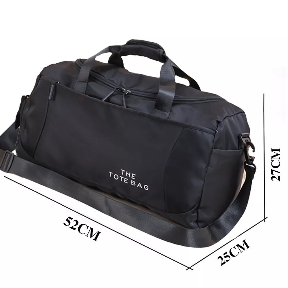 52x27x25cm Large Black Sport Gym Tote New Duffle Bag Travel Work Gear Bag Buy Center