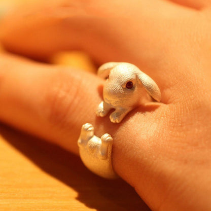 Buy Center Hot Pick-New Three-dimensional Bunny Ring Women's Cartoon