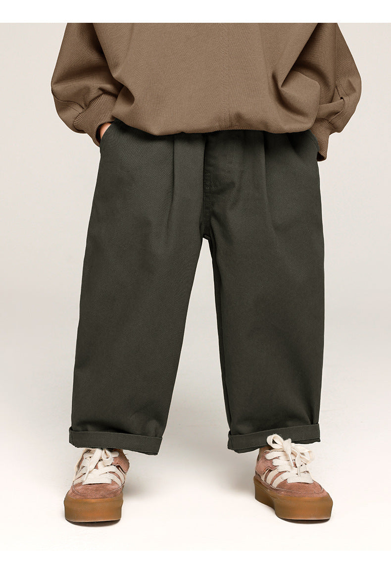 Fresh Arrivals at Buy Center: Boys' Casual Pants Solid Color Trousers Baggy Pants