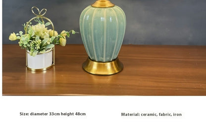 Fresh Arrivals at Buy Center: Bronze Ceramic Table Lamp Household Minimalist Decoration Bedside Lamp