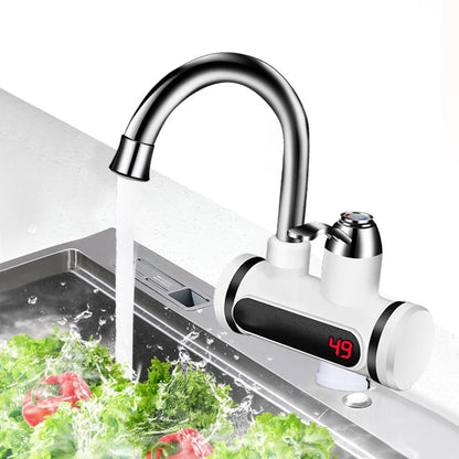 Kitchen Electric Water Tap  Water Heater Temperature Display Cold Heating Faucet Hot Water Faucet Heater | Home Improvement2 | Buy Center