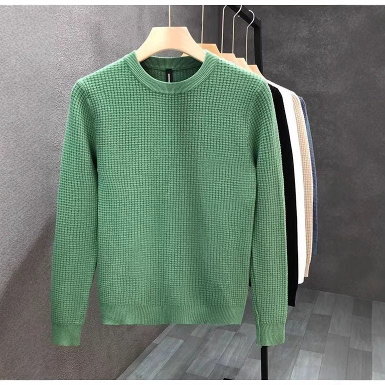 Loose Round Neck Sweater Men's Knitted Shirt Buy Center