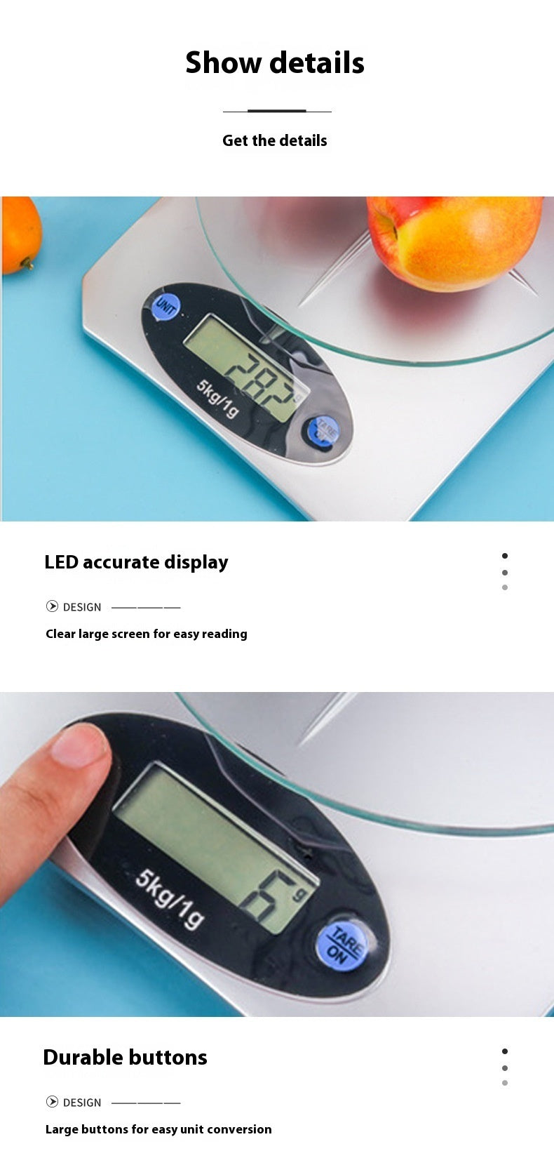 Fresh Arrivals at Buy Center: Simple Mini Kitchen Electronic Scale