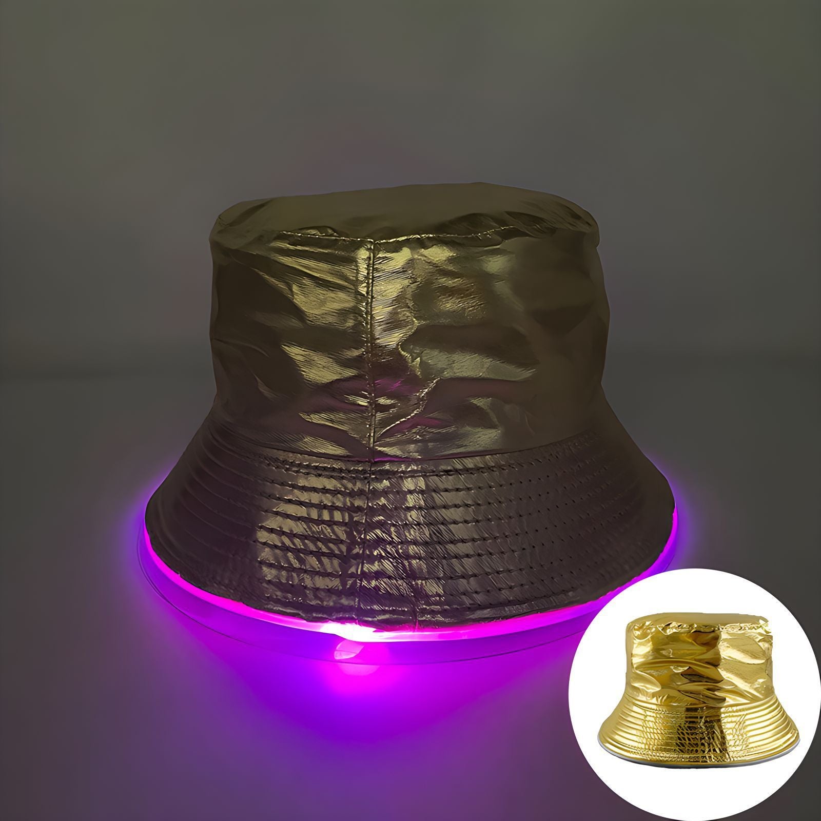 Bar Disco Glowing Bucket Hat Halloween Party LED Light Buy Center