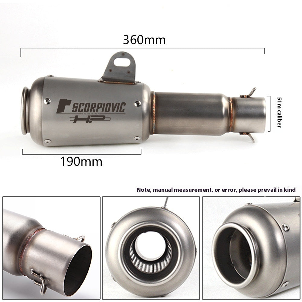 Newly Arrived at Buy Center: Motorcycle Modification Flower Cover Barrel Exhaust Pipe Universal