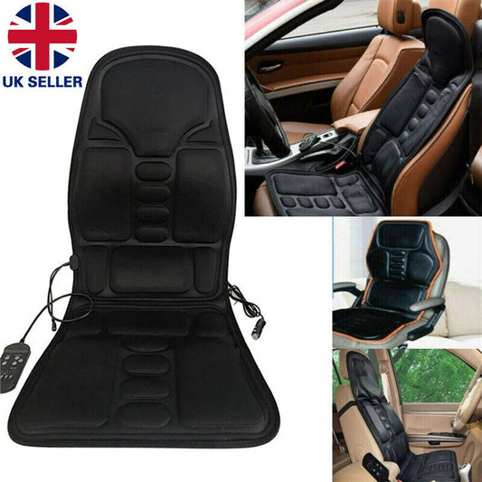 Newly Released at Buy Center: 8-Mode Full-Back Massage Vibration Cushion Car Chair Seat Pad Mat Heat Massager 1pcs