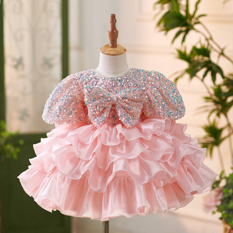 Cute Flower Children's Short Sleeve Tulle Tutu Dress | Toys, Kids & Babies2 | Buy Center