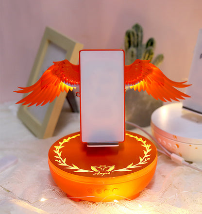 Newly Released at Buy Center: Speaker Wireless Charger Creative Mobile Phone Fast Charging Orange Red