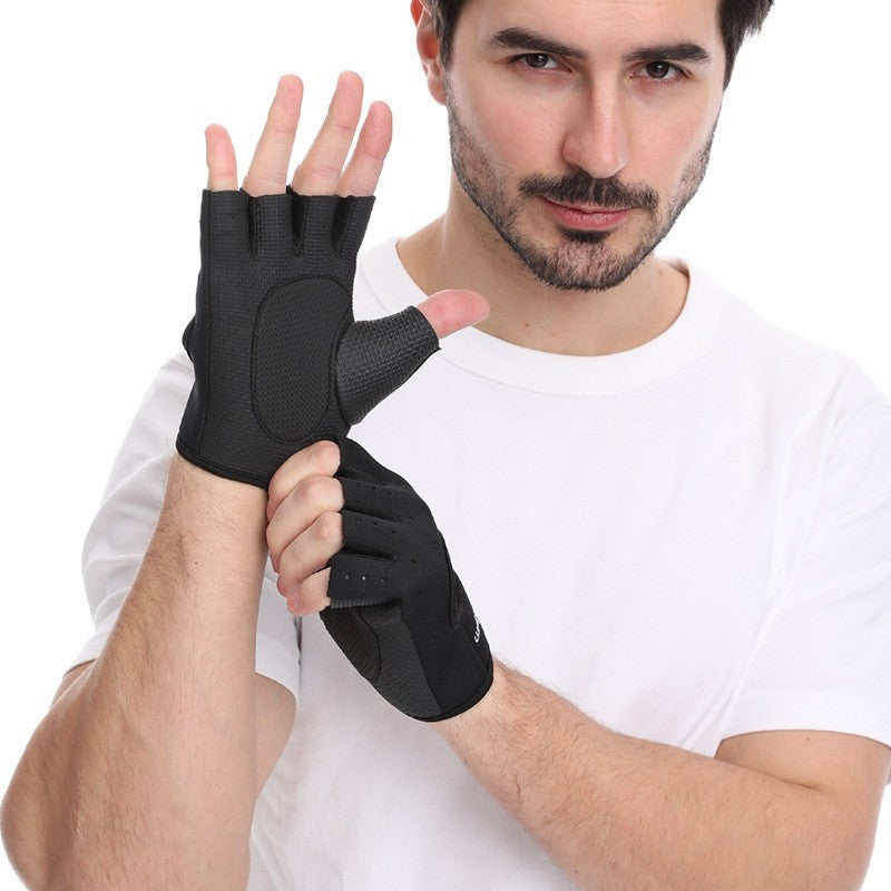 Just Arrived at Buy Center: Sports Cycling Half-finger Fitness Gloves Black