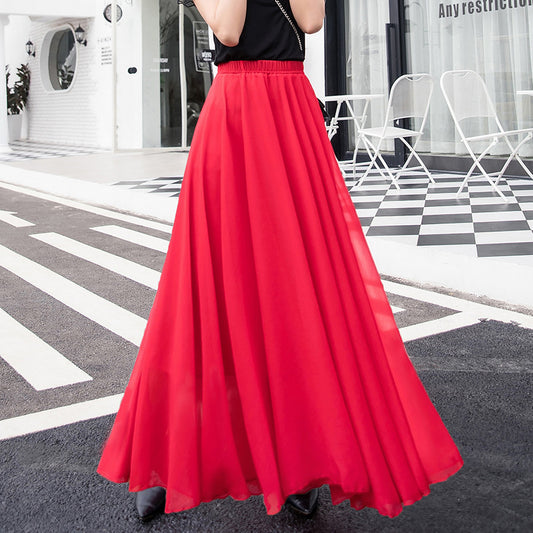 Professional Dance Solid Color High Waist Long Skirt Large Swing Skirt | Women's Clothing4 | Buy Center