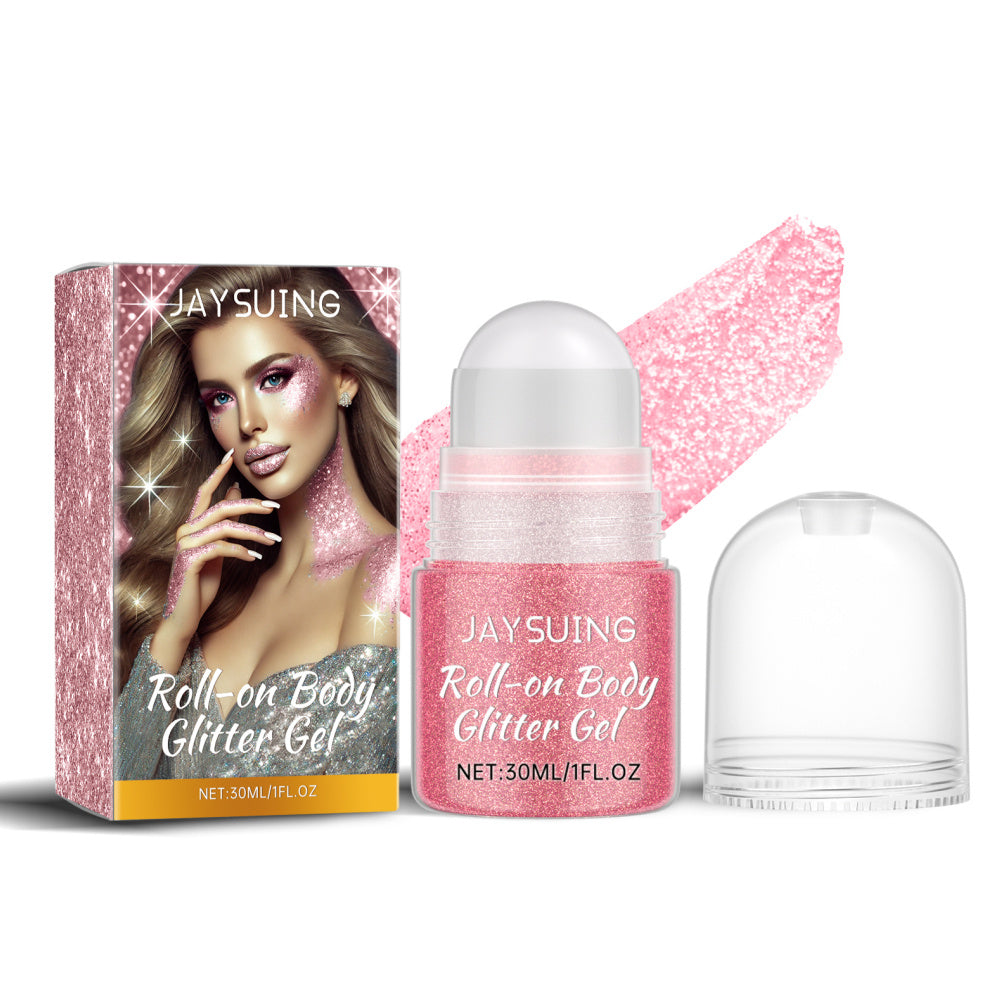 Buy Center Handpicked- Glitter Roll White 30ML Eye Shadow Pink