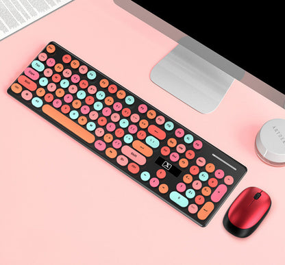 Newly Released at Buy Center: Wireless Punk Manipulator Keyboard And Mouse Set Photo Color