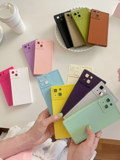 Newly Released at Buy Center: Simple Solid Color Square Phone Case