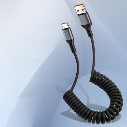 Just Arrived at Buy Center: Spring Retractable Storage Mobile Phone Charging Cable