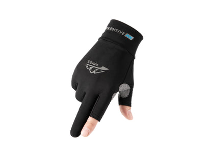 Gants de cyclisme de fitness à demi-doigts, gants de protection solaire respirants pour écran tactile pour hommes et femmes