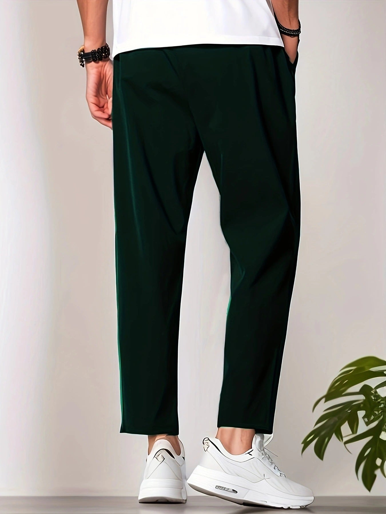 Just Arrived at Buy Center: Autumn Leisure Slim-fitting Ankle Length Trousers