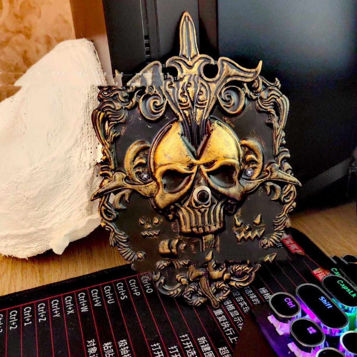 Just Arrived at Buy Center: Halloween Skull Doorbell Decoration