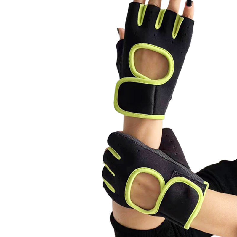 Just Arrived at Buy Center: Sports Cycling Half-finger Fitness Gloves Fluorescent Yellow