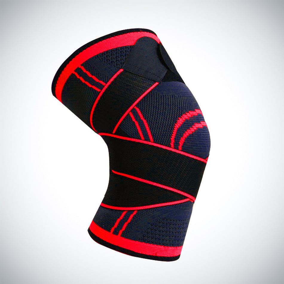 Just Arrived at Buy Center: Knee Pad Fitness Sports Running Squat Non-slip Protective Gear Single Pack Red