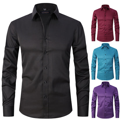 Newly Released at Buy Center: Elastic Shirt Men's Long Sleeves