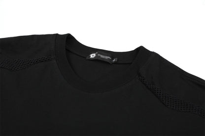 Hot New Items at Buy Center: Men's Solid Color Hollow Breathable Sports T-shirt