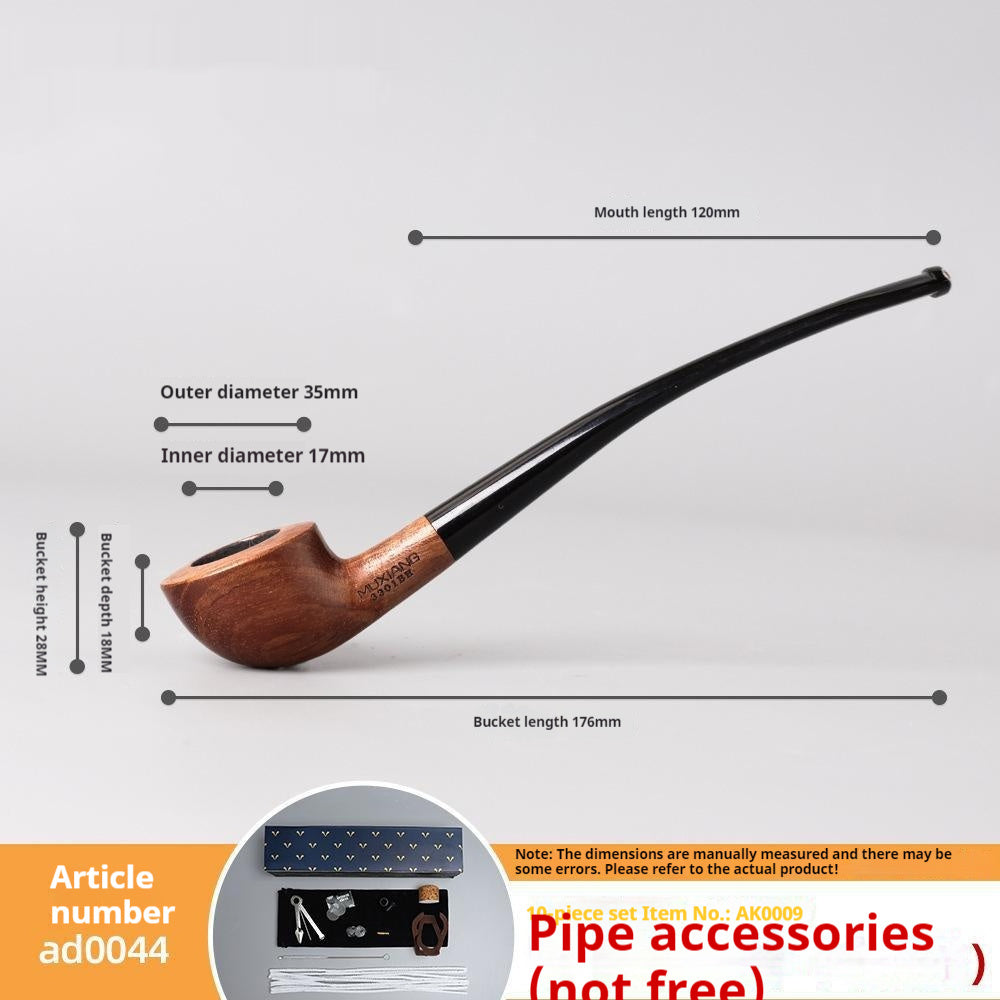 Fresh Arrivals at Buy Center: Costustoot Huanghua Pear Wood Pipe Wooden Hand Bucket Wooden Tobacco Pipe Ad0044