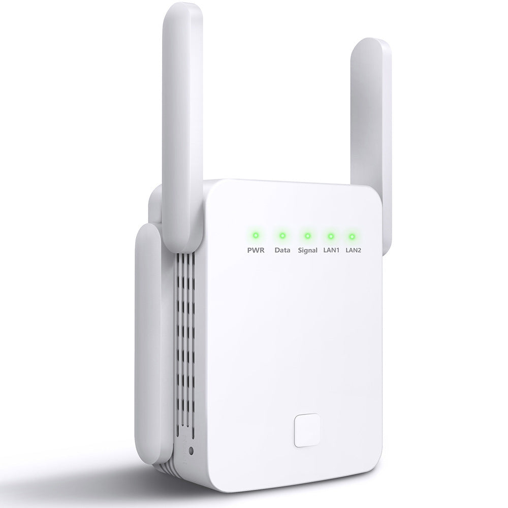 Fresh Arrivals at Buy Center: Upgraded Enhanced 1200m Dual-band WiFi Relay 5G Wireless Signal Amplification Enhancer WiFi Extender 1200SN EU White