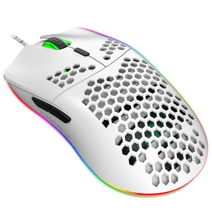 Buy Center Top Rated-Lightweight Honeycomb Shell Hole Game Wired Mouse