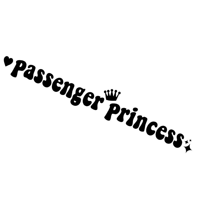 Newly Released at Buy Center: Passenger Princess Automobile Sticker Interesting Creative Suitable For Car Rearview Mirror Black