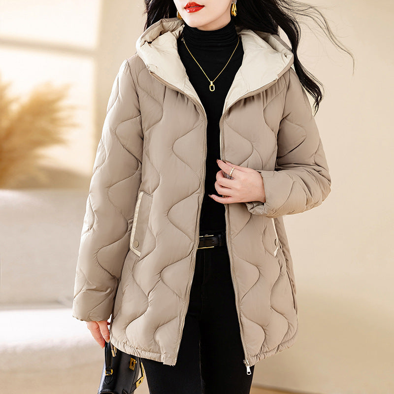 Winter Disposable Cotton-padded Coat For Women Padded Down Jacket Korean Style Mid-length Warm Jacket For Women Buy Center