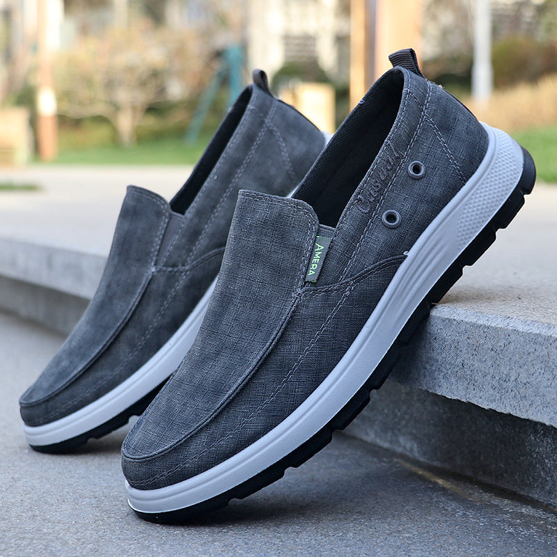 Breathable Comfortable Soft Bottom Men's Cloth Shoes Slip-on Buy Center