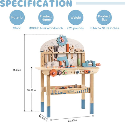 Fresh Arrivals at Buy Center: ROBOTIME Workbench Play Set Toddlers Kids Pretend Tool Bench Toy Workshop Toys