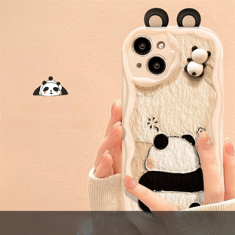 3D Panda Doll Cartoon Phone Case Buy Center