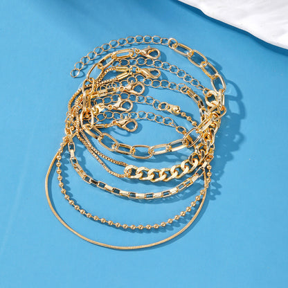 Buy Center Handpicked- Hip Hop Snake Bone Chain Bracelet Suit Vintage