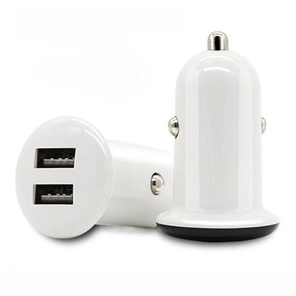 Newly Released at Buy Center: Car Charger Dual-port Usb Fast Charging Mini One To Two White