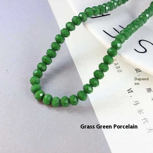 Buy Center Top Rated-Crystal Flat Beads Scattered Beads Bulk Bracelet Knitting Accessories Material Wheel Micro Glass Bead Grass green porcelain