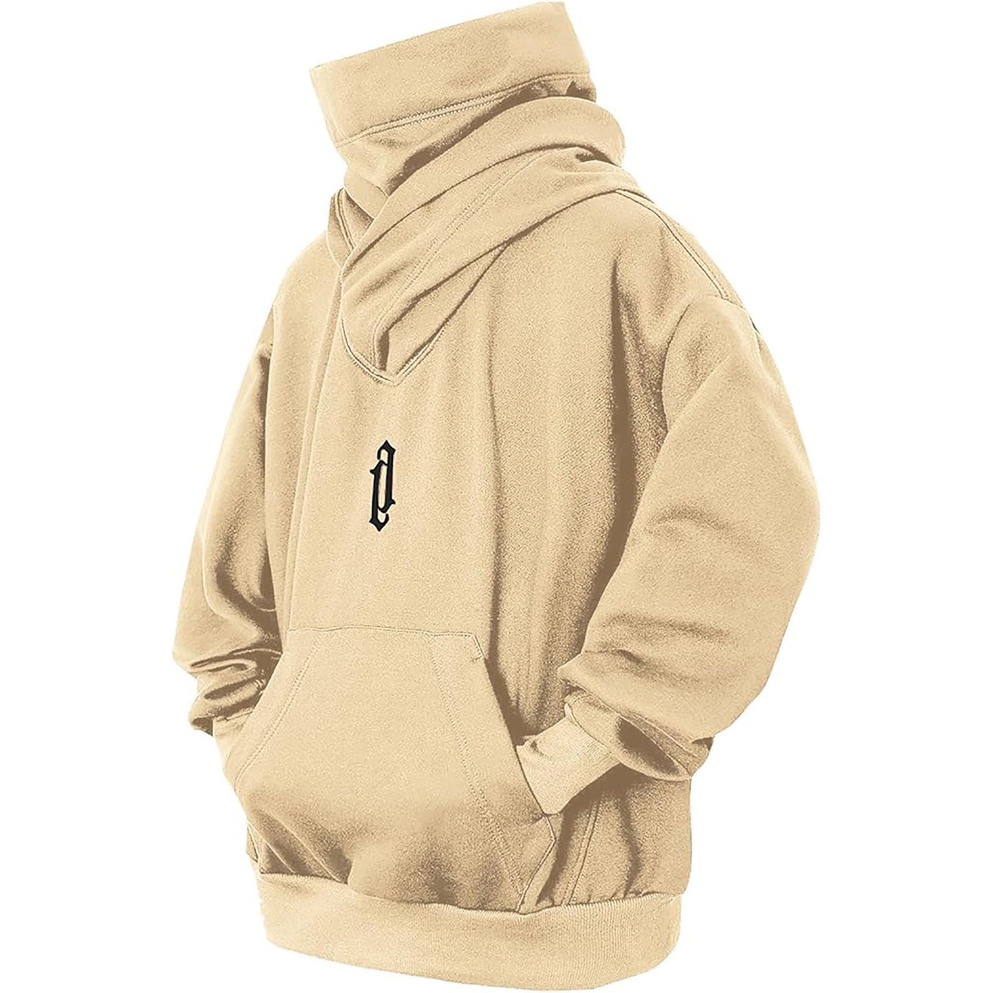 Just Arrived at Buy Center: Pile Collar Hooded Sweater Men's Loose Casual Apricot