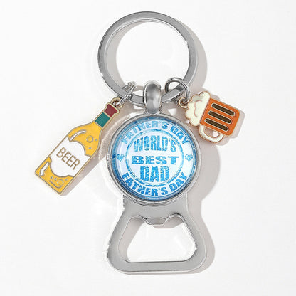 Hot New Items at Buy Center: Creative American Beer Keychain Pendant Bottle Opener Metal 1 Style