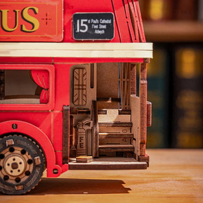 Fresh on the Scene at Buy Center: Rolife London Tour Bus Car 3D Wooden Puzzle Model Toy Teens Birthday Gift