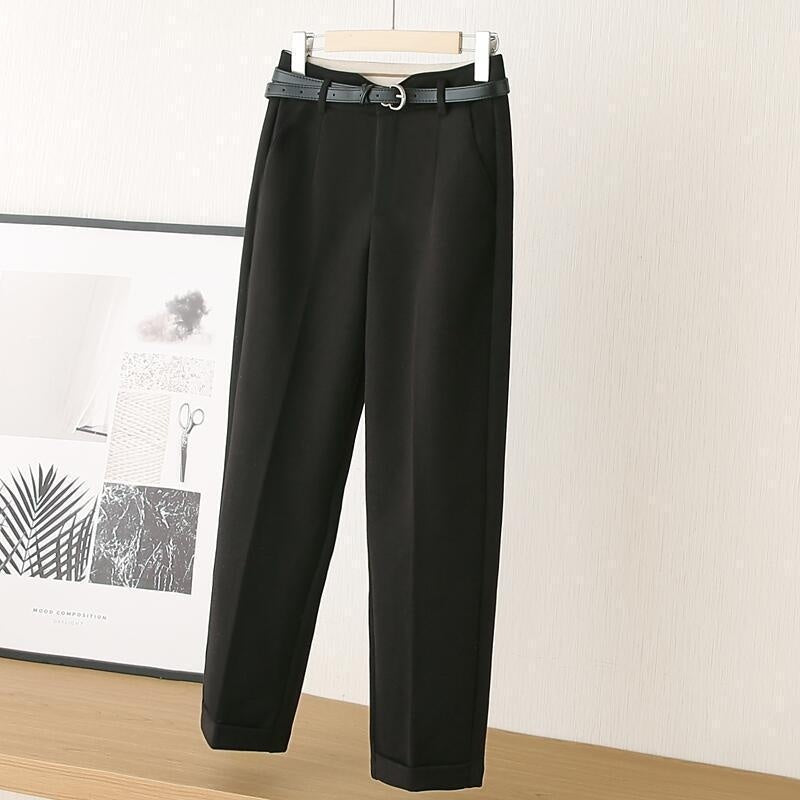 Just Arrived at Buy Center: Female Slimming And Age Reducing High Waisted Casual Pants Black