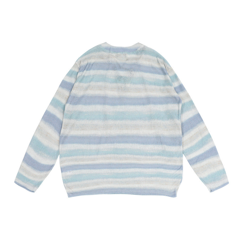 Fresh Arrivals at Buy Center: Striped Knitted Bottoming Shirt For Men And Women