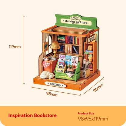 Fresh Arrivals at Buy Center: DIY Cottage Mini Building Blocks Model 3D Puzzle Model Inspiration Bookstore