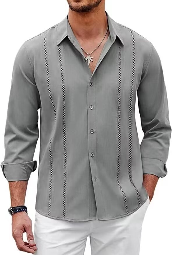 Just Arrived at Buy Center: Men's High-end Non Ironing Slim Fit Shirt Gray