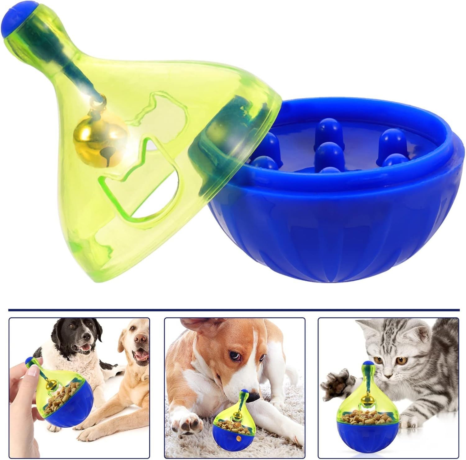 Newly Released at Buy Center: Dog Food Leaker Cat Treats Toy Puppy Treats Cat Treat Dispenser Dog Treat Dispenser Pets Treat Dispenser Dog Treat Ball Dispenser Pet Food Dispenser Interactive Cat Feeder Puzzle