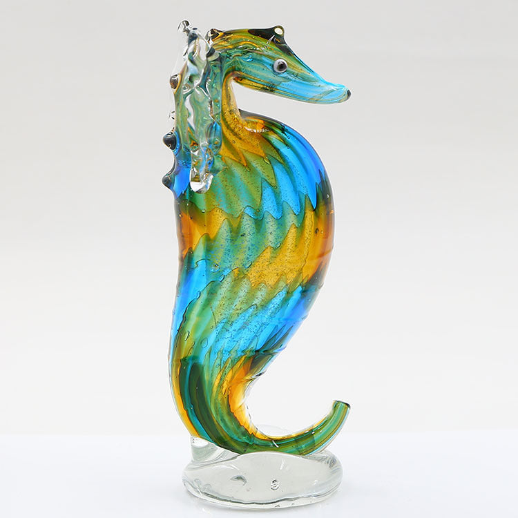 Fresh Arrivals at Buy Center: Glass Seahorse Ornament Wine Cabinet