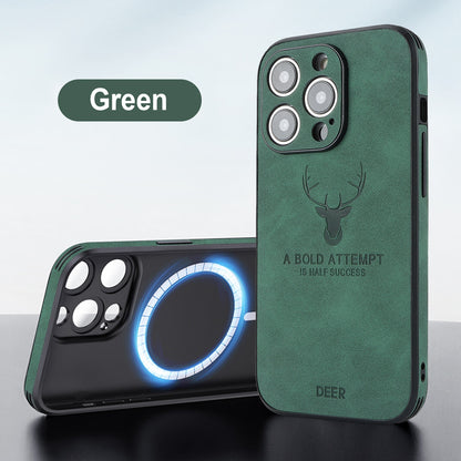 16 Series Magnetic Charging Moose Head Printing Phone Case Buy Center